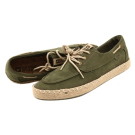 Férfi fűzős espadrillák Big Star NN174055 Khaki zöld 3 Férfi fűzős espadrillák Big Star NN174055 Khaki zöld 3