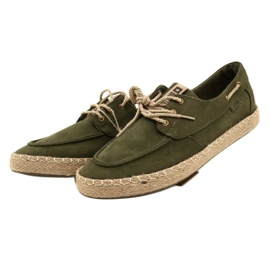 Férfi fűzős espadrillák Big Star NN174055 Khaki zöld 2 Férfi fűzős espadrillák Big Star NN174055 Khaki zöld 2