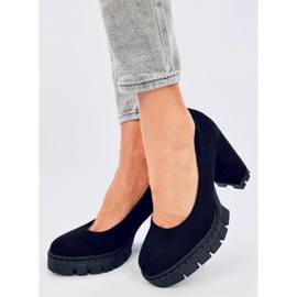 Angela Black magassarkú és platformpumpák fekete 1