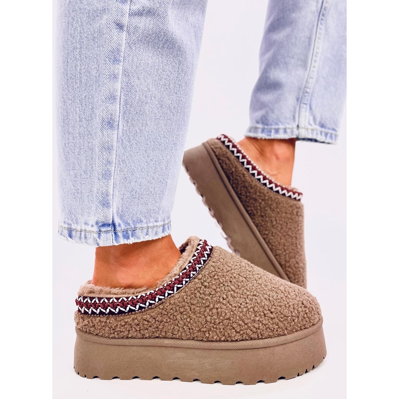 Rövid hócsizma Lamb Khaki színnel barna 1