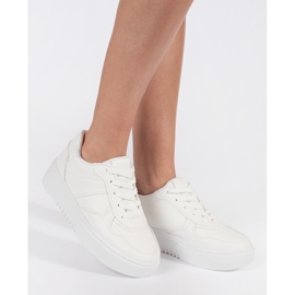 Fehér női platform sportcipő 1