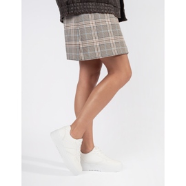 Fehér női platform sportcipő 2