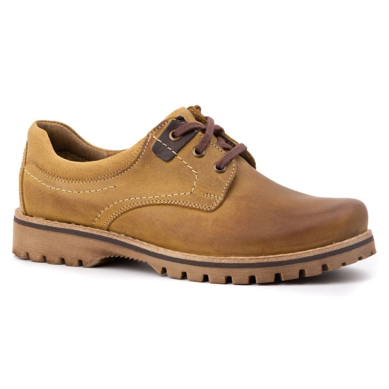 KOMODO Férfi bőrcsizma 879 piros narancssárga 1