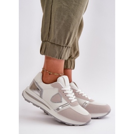 Női tornacipő csillogó fehér Velanielával 1