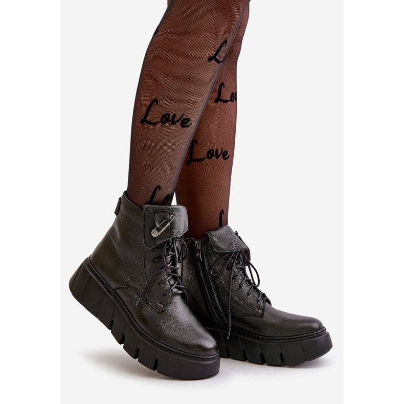 Zazoo 60511 női bőrcsizma melegített platformon, fekete 1 Zazoo 60511 női bőrcsizma melegített platformon, fekete 1