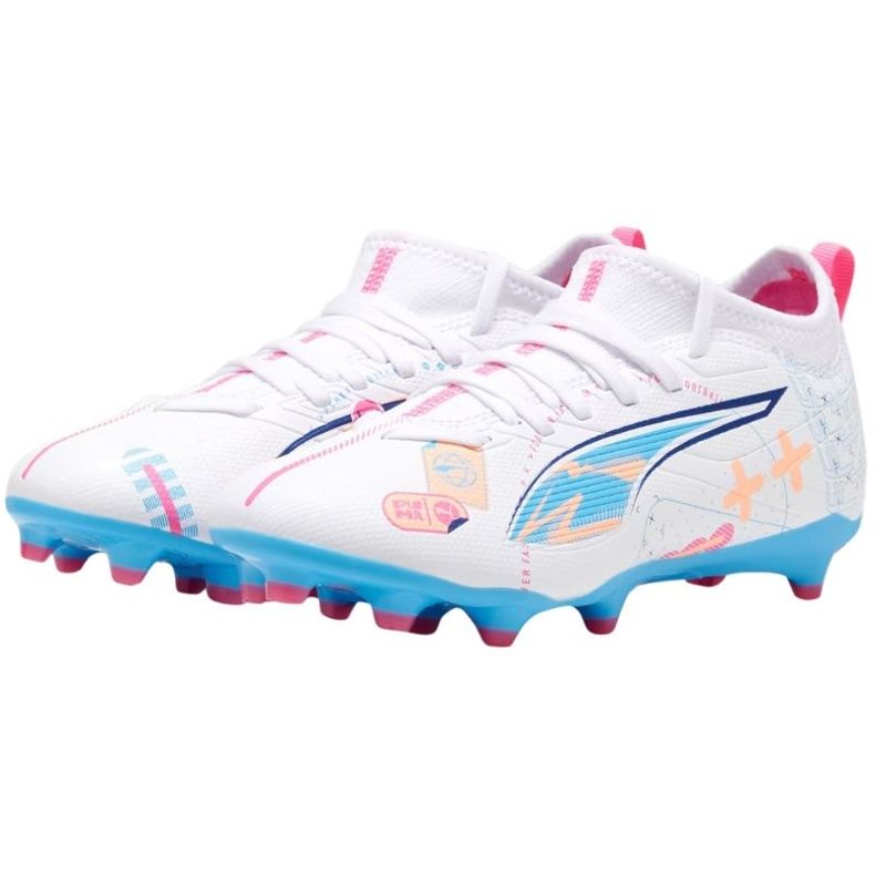 Puma Ultra 5 Match Up FG/AG 108065 01 futballcipő fehér 2