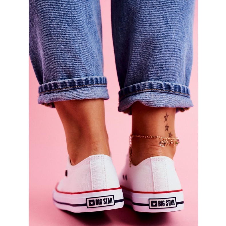 Big star T274022 101 fűzős tornacipő fehér 3
