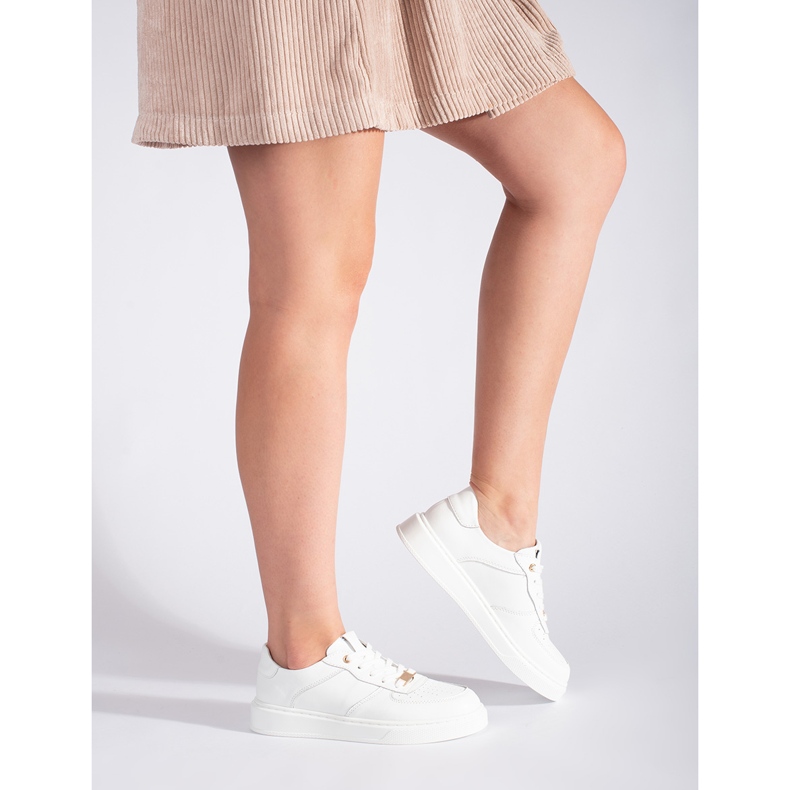 Fehér női bőr sportcipő 1