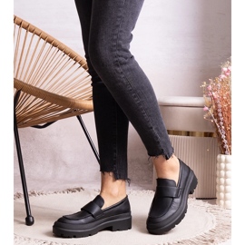 Fekete cipő Seraphin öko bőrből 2