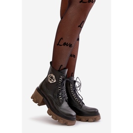 Zazoo 60376 bőr szigetelt cipzáros csizma, fekete 1