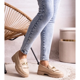 Anielania bézs színű cipő arany csattal 1 Anielania bézs színű cipő arany csattal 1