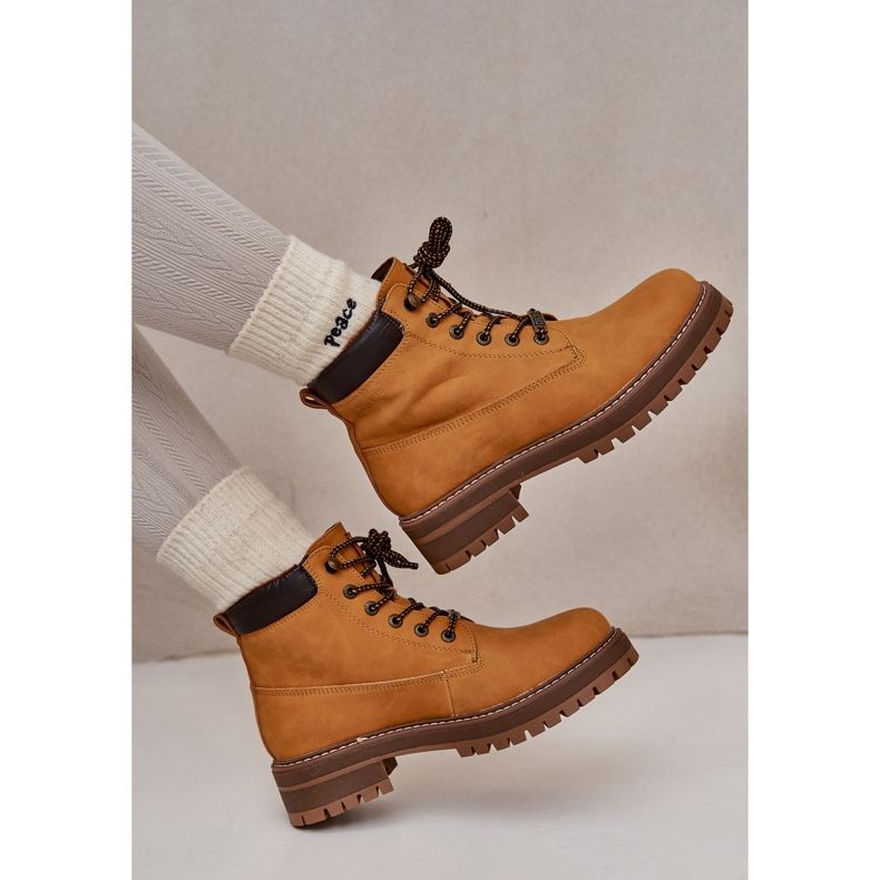 Női szigetelt csizma Big Star OO274A288 Camel barna 2 Női szigetelt csizma Big Star OO274A288 Camel barna 2