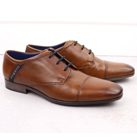 Bőr férfi elegáns barna cipő Bugatti NN153401 1