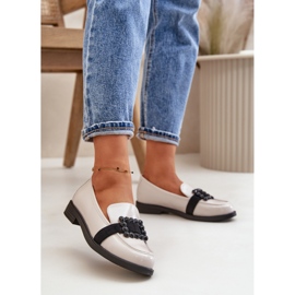 Női szabadalmi naplopók díszítéssel, világosszürke Vinceza 58389 2