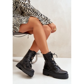 Hőszigetelt női munkáscsizma tűkkel Fekete Avorira 2