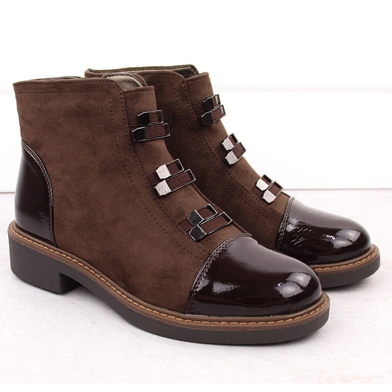 M. DASZYŃSKI Női velúr szigetelt barna csizma M.Daszyński SA252-4 2 M. DASZYŃSKI Női velúr szigetelt barna csizma M.Daszyński SA252-4 2