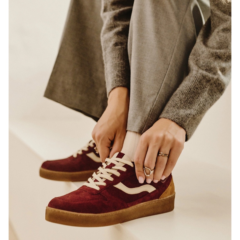 Marco Shoes Murano tornacipő piros 2