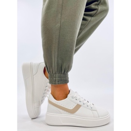 Emmas Beige platform tornacipő fehér 1