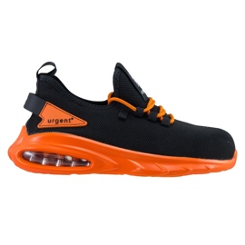 URGENT 229/S1 Sr munkacipő fém orrral fekete 1