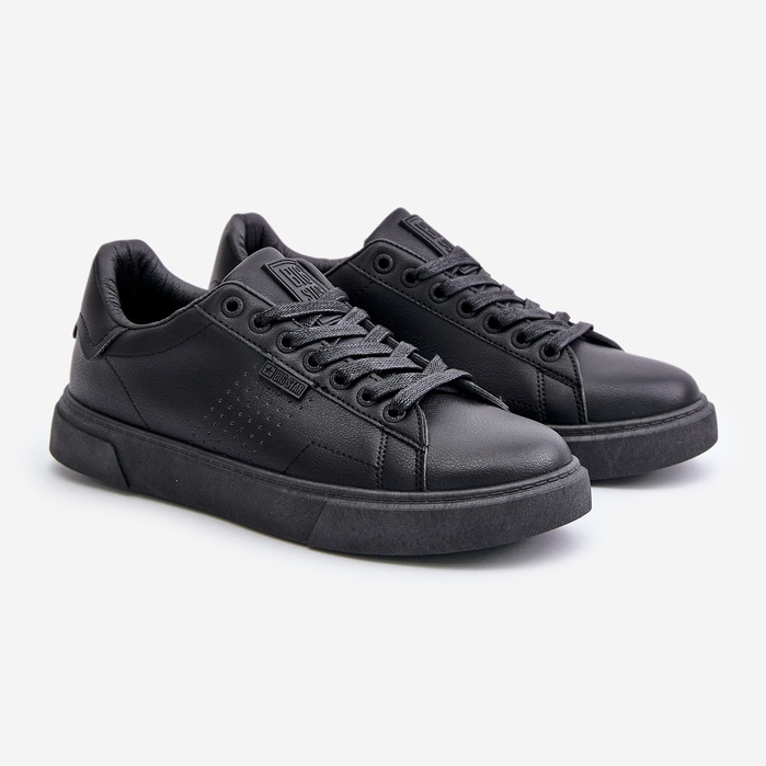 Férfi tornacipő Eco bőrből Big Star OO174117 fekete 1