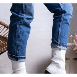 Marisa fehér, magas sarkú csizma 1