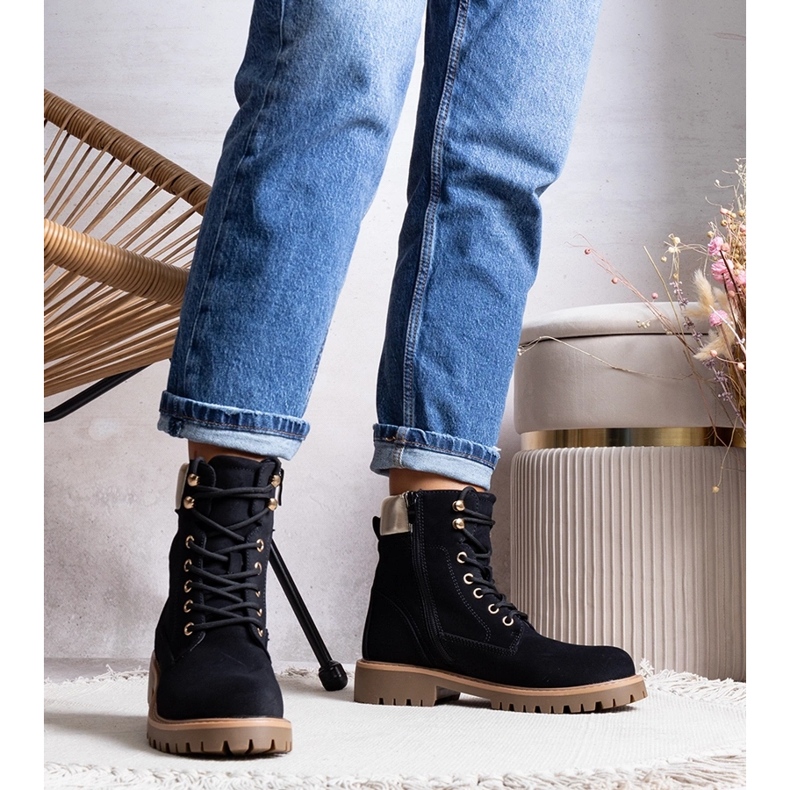 Fekete szigetelt Amata csizma 1