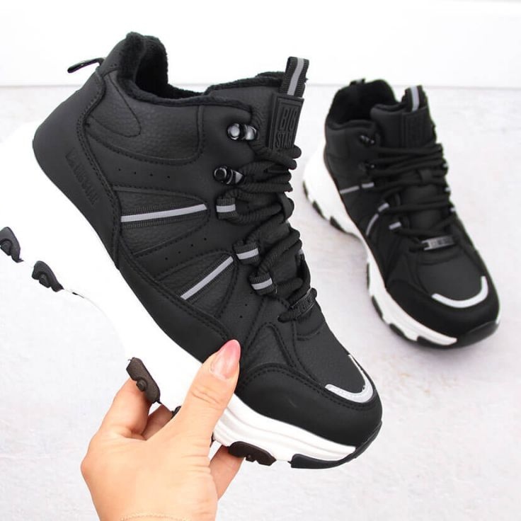 Big Star INT2032A magas hőszigetelő csizma, fekete 1