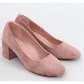 Fredette Khaki pumpák kényelmes sarokkal bézs 1