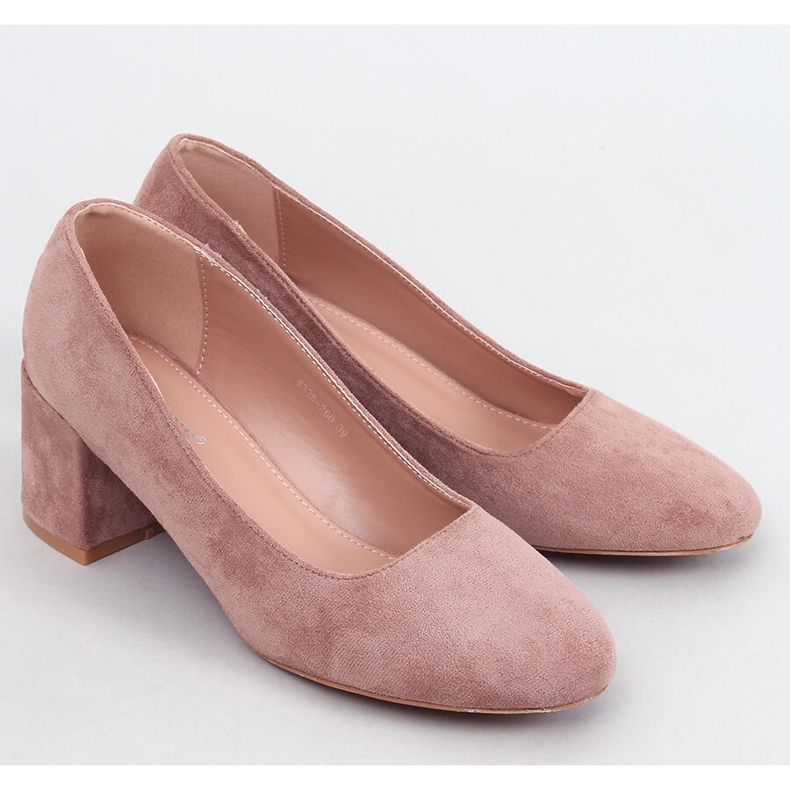 Fredette Khaki pumpák kényelmes sarokkal bézs 1