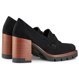 Fekete női magas sarkú cipó 1