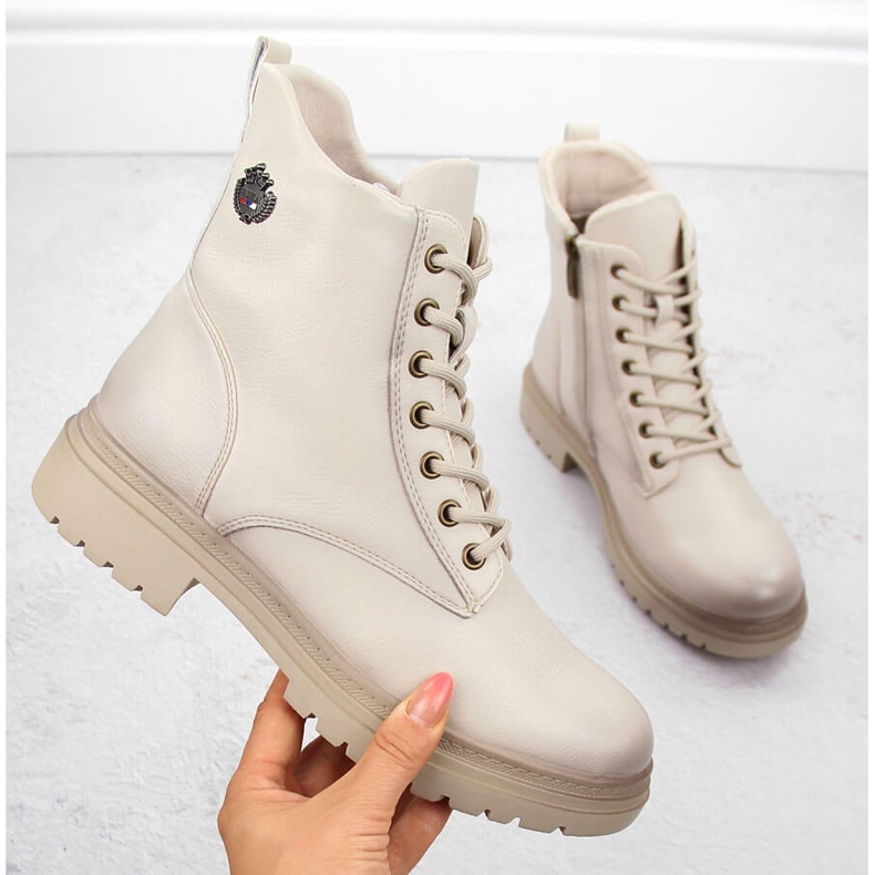 Hőszigetelt női túrabakancs, bézs Potocki 12203 1