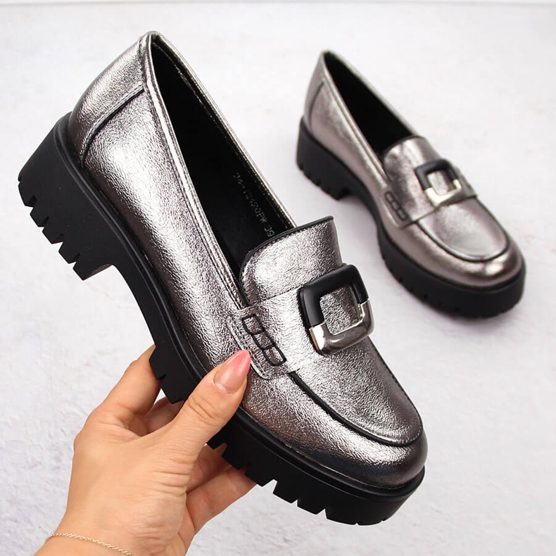 Női naplopók metál ezüst díszítéssel Potocki 12420 1