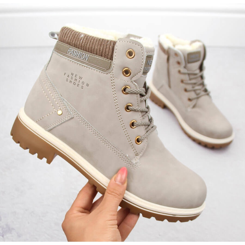 Női bézs bokacsizma Potocki 97301 1 Női bézs bokacsizma Potocki 97301 1