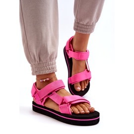 Női szandál a Lee Cooper LCW-24-05-2750L Fuksja platformon rózsaszín 2