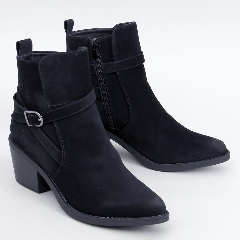 Cunnig Fekete alacsony sarkú cowboy csizma 1