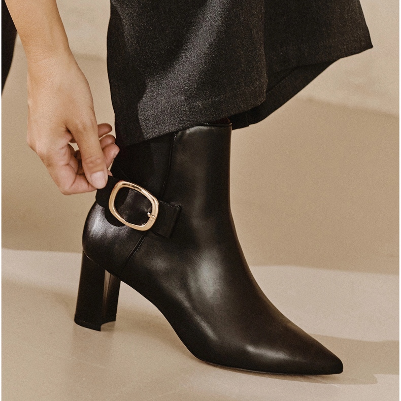 Marco Shoes Elegáns csizma fekete 1