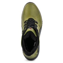 KOMODO Férfi téli bőrcsizma 903K zöld 1 KOMODO Férfi téli bőrcsizma 903K zöld 1