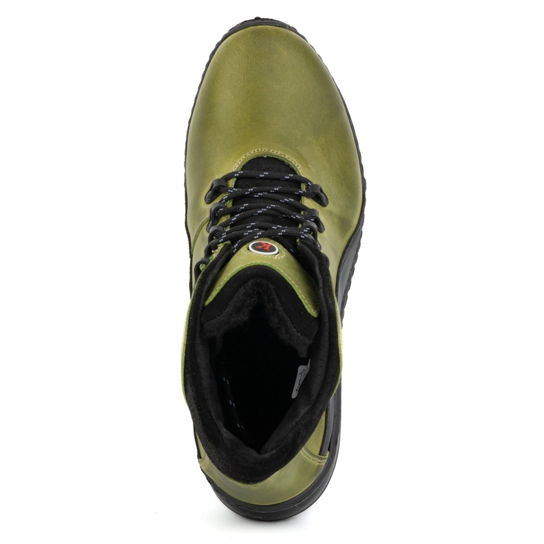 KOMODO Férfi téli bőrcsizma 903K zöld 1