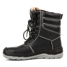 Férfi téli cipő URGENT 113/S3 orrvédővel fekete 1