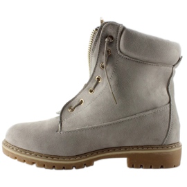 Szürke velúr balman cipő 1