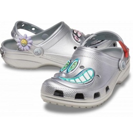 Crocs Scharf Classic Clog 209487-040 flip-flop ezüst 1