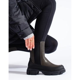 SHELOVET B20 magasan csúszó bokacsizma fekete 2