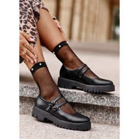 Női pántos cipő Fekete Rialuna 1