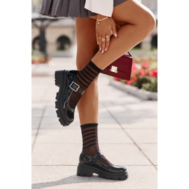 Csatos női lakkcipő, Fekete Plikuria 2 Csatos női lakkcipő, Fekete Plikuria 2