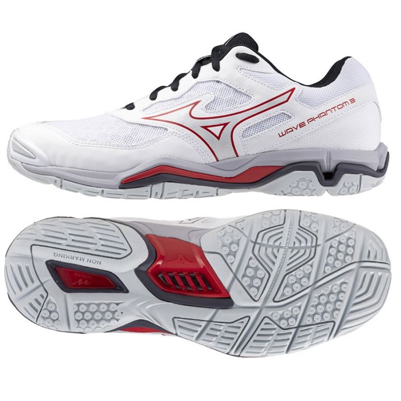 Mizuno Wave Phantom 3 X1GA226096 cipő fehér 1