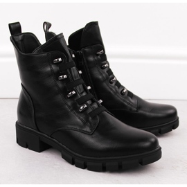 M. DASZYŃSKI Női szigetelt fekete munkáscsizma M.Daszyński MR23123 2