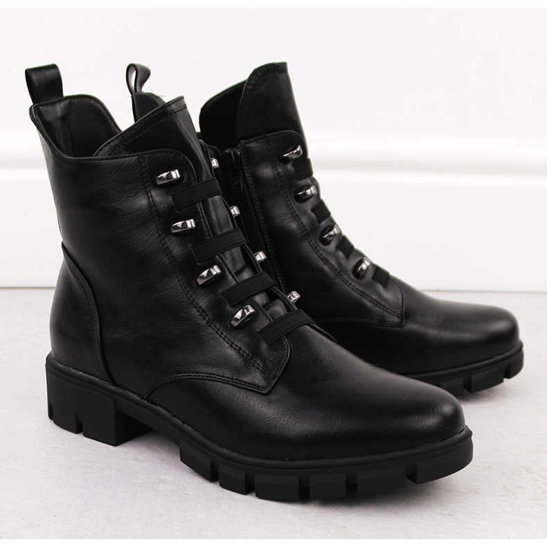 M. DASZYŃSKI Női szigetelt fekete munkáscsizma M.Daszyński MR23123 2