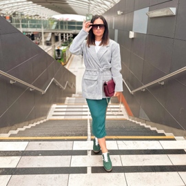 Olivier Női bőrcipő, Style 1259 tornacipő, zöld 1