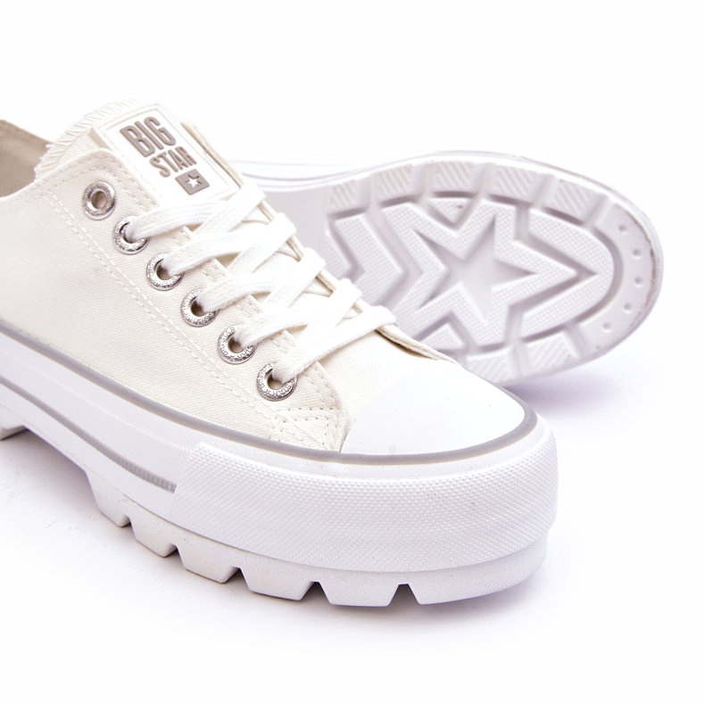 Fabric Platform Sneakers Big Star LL274150 Fehér 1
