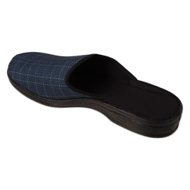 Befado férfi kockás papucs 089M423 sötétkék 2